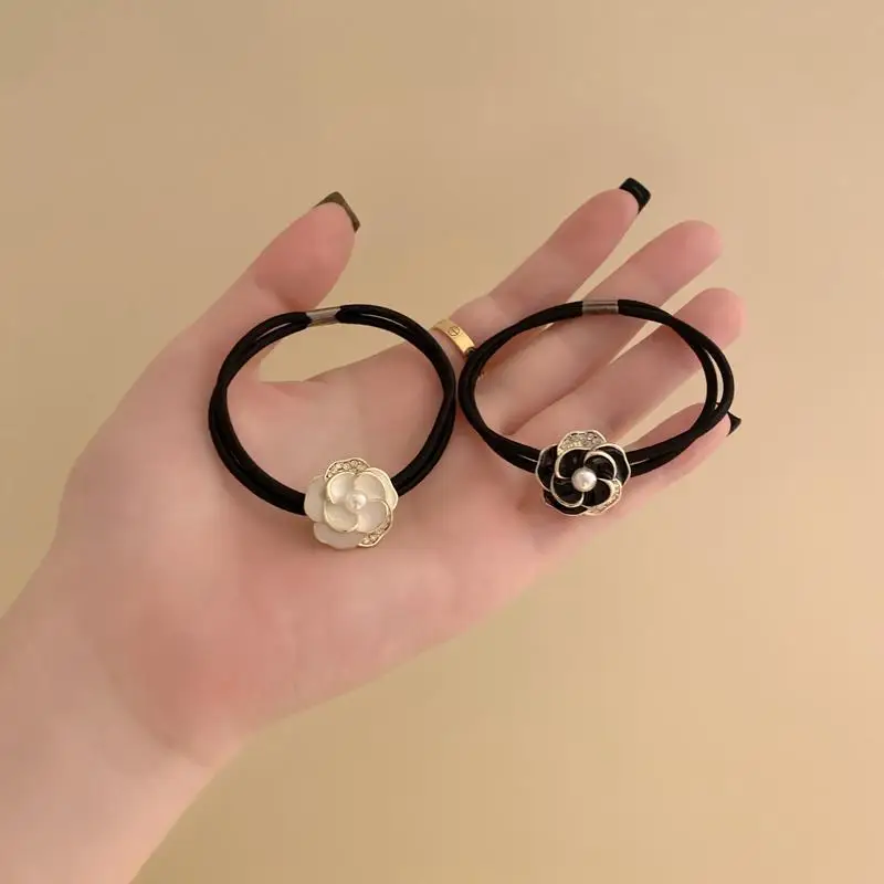 Fairy Camellia Ponytail Holder Tweed Style Forest Elegant High Elasticity Non Slip Hair Band for Women Daily Ivory
Fairy Camellia Ponytail Holder Tweed Style Forest Elegant High Elasticity Non Slip Hair Band for Women Daily Ivory