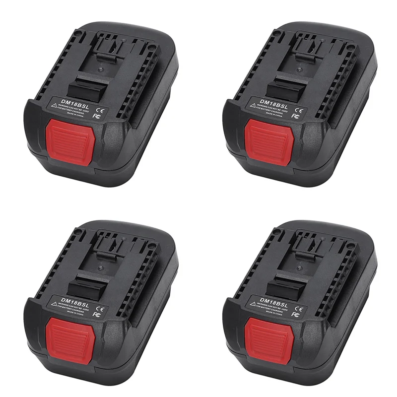 GTBL 4X DM18BSL Battery Converter Adapter For Milwakee 18V For 20V Li- Battery Used To For 18V Tool Battery
GTBL 4X DM18BSL Battery Converter Adapter For Milwakee 18V For 20V Li- Battery Used To For 18V Tool Battery