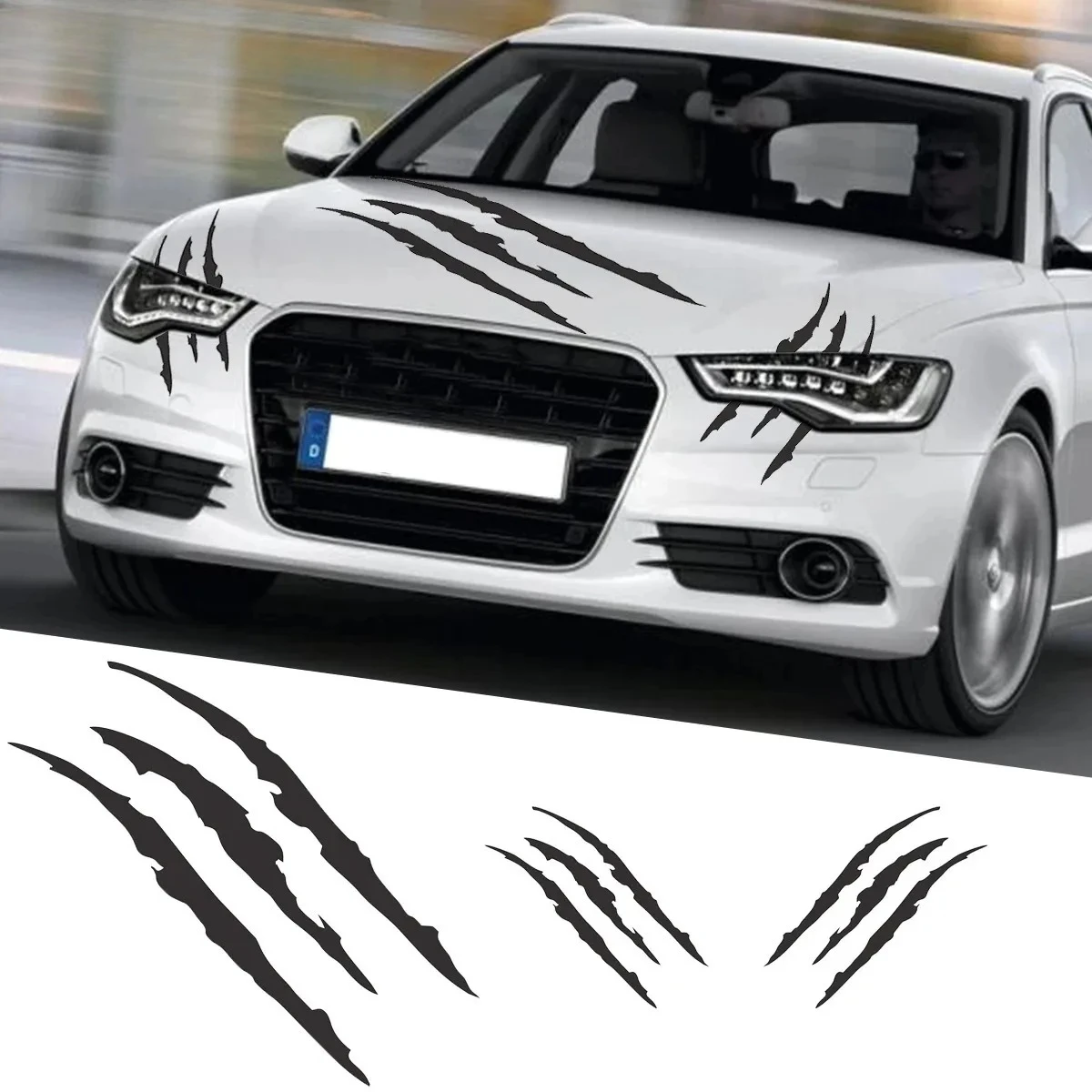 2PCS Premium Vinyl Wolf Claw Car Stickers - Durable Scratch Resistant Decals for Truck Motorcycle Hood Headlight Auto Decoration
2PCS Premium Vinyl Wolf Claw Car Stickers - Durable Scratch Resistant Decals for Truck Motorcycle Hood Headlight Auto Decoration