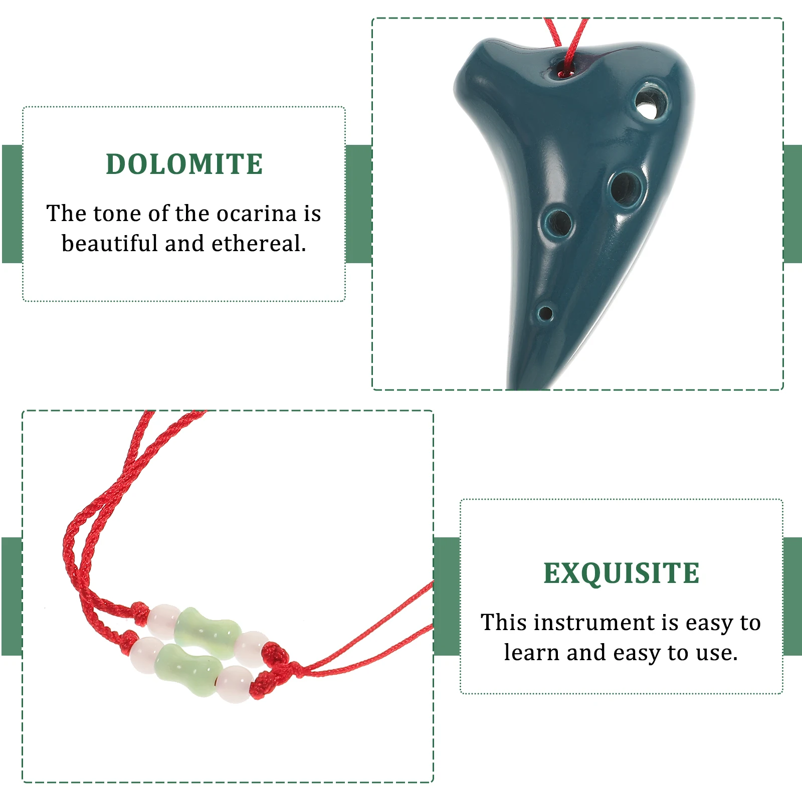 Alto Ocarina 6 Hole Ceramic Flute Kids Musical Toy Soprano Preschool Instrument Choker Miniature Music Gift for Children
Alto Ocarina 6 Hole Ceramic Flute Kids Musical Toy Soprano Preschool Instrument Choker Miniature Music Gift for Children