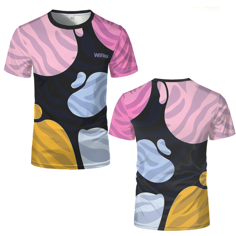 New Summer Simple Design 3D Printed T-shirt WIFRU Morandi Color Matching Men and Women Breathable Short-sleeved Tops Kid's Tees
New Summer Simple Design 3D Printed T-shirt WIFRU Morandi Color Matching Men and Women Breathable Short-sleeved Tops Kid's Tees