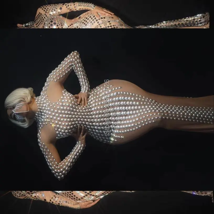 Sexy pearl Long Dress Rhinestones Pearls Birthday Celebrate evening Dresses party girl singer stage dance costume
Sexy pearl Long Dress Rhinestones Pearls Birthday Celebrate evening Dresses party girl singer stage dance costume