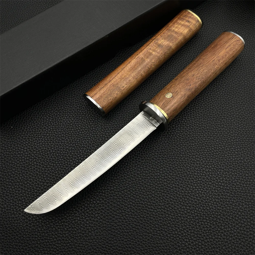 Damascus Blade Rosewood Handles Tactical Hunting Knife, Camping EDC Tools Self Defense Survival Combat Knives, Christmas Gift
Damascus Blade Rosewood Handles Tactical Hunting Knife, Camping EDC Tools Self Defense Survival Combat Knives, Christmas Gift