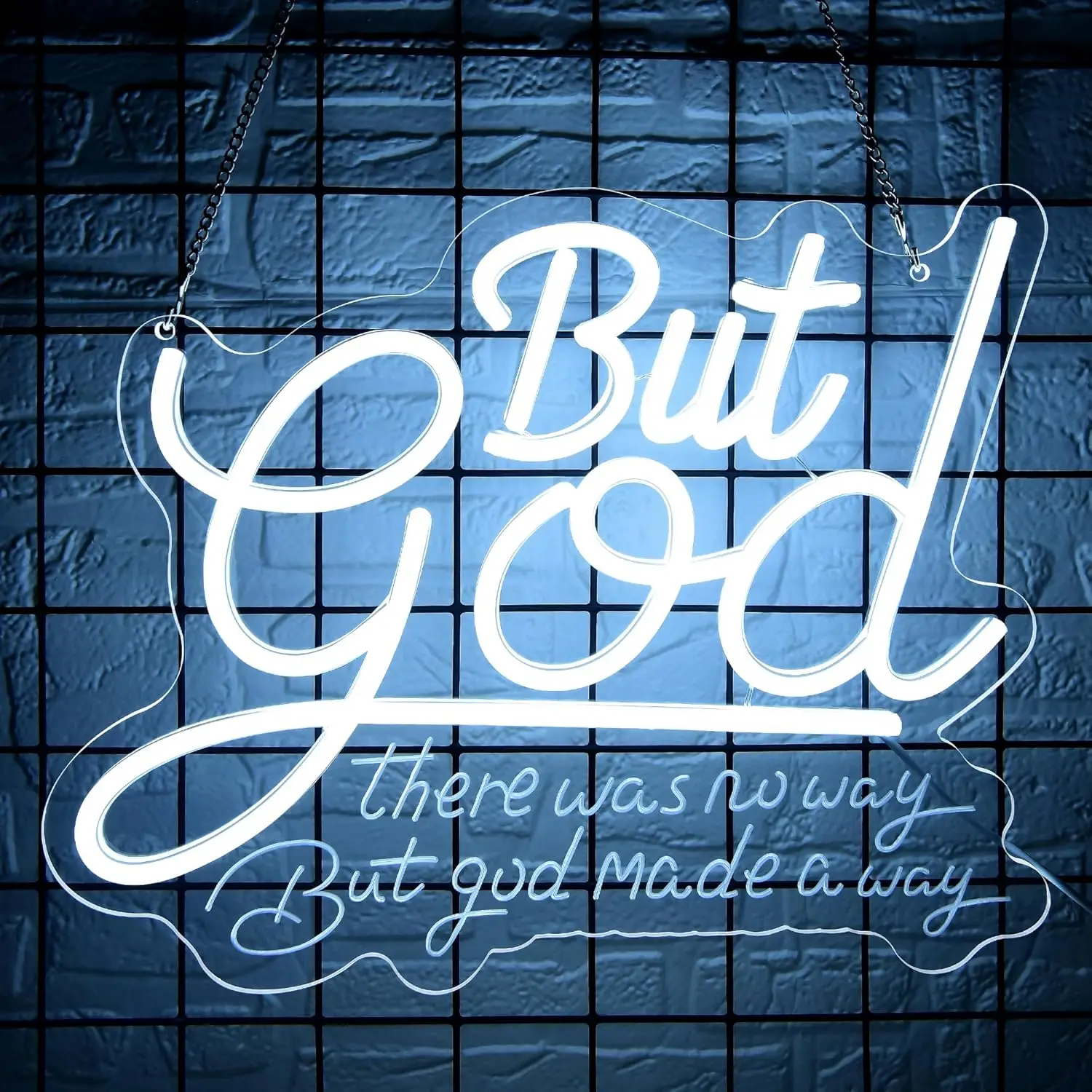 But God Made A Way Neon Sign USB Dimmable LED Neon Light for ome Office Bedroom Christian Scripture Wall Art God Decoration Gift
But God Made A Way Neon Sign USB Dimmable LED Neon Light for ome Office Bedroom Christian Scripture Wall Art God Decoration Gift