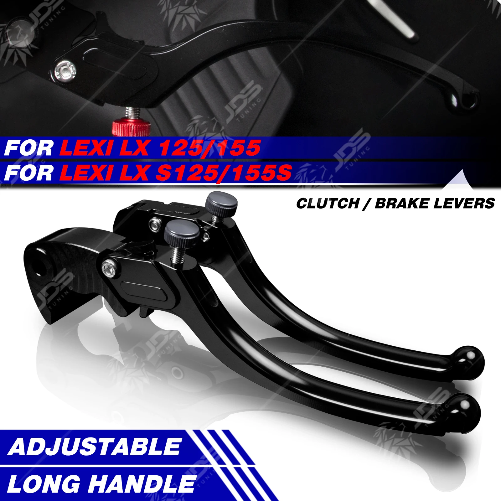 JDSTUNING For Yamaha LEXI LX 125/155/S125/155S Stepless Clutch Lever Brake Lever Set Long Handle Levers Motorcycle Accessories
JDSTUNING For Yamaha LEXI LX 125/155/S125/155S Stepless Clutch Lever Brake Lever Set Long Handle Levers Motorcycle Accessories