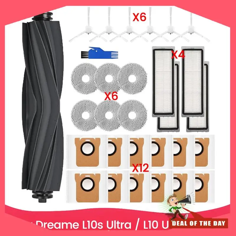 Сменные аксессуары Fordreame L10s Ultra/L10 Ultra/X20+: основные щетки, боковые щетки, фильтры HEPA, подушечки для швабры и пылевой компонент
Сменные аксессуары Fordreame L10s Ultra/L10 Ultra/X20+: основные щетки, боковые щетки, фильтры HEPA, подушечки для швабры и пылевой компонент