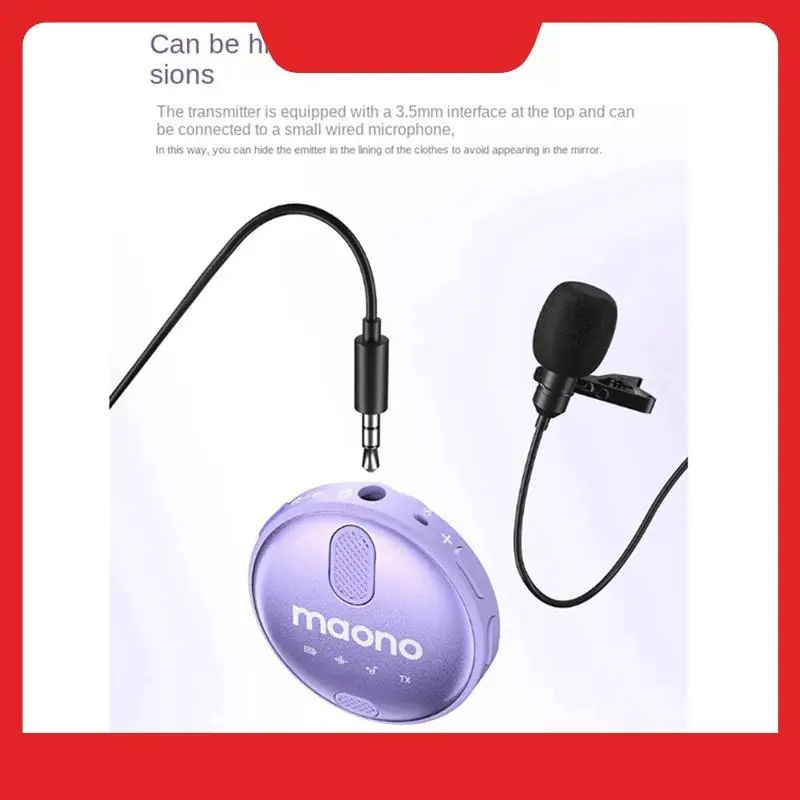 Maono WM620 PB2 Phone Wireless Lapel Microphone Noise Reduction And Improve The Sound Quality Receiving
Maono WM620 PB2 Phone Wireless Lapel Microphone Noise Reduction And Improve The Sound Quality Receiving