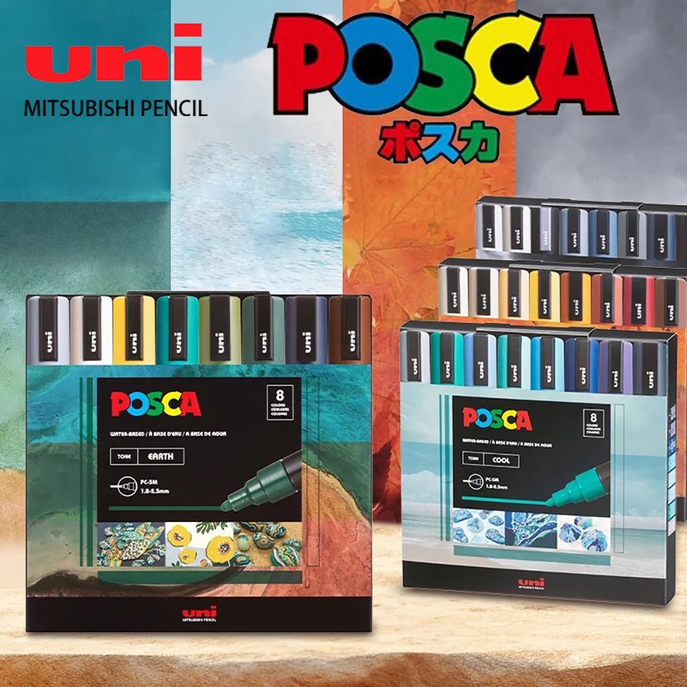8 шт., набор японских маркеров UNI POSCA PC-5M, перманентная акриловая ручка, быстросохнущая ручка для рисования граффити, товары для рукоделия, японские канцелярские принадлежности
8 шт., набор японских маркеров UNI POSCA PC-5M, перманентная акриловая ручка, быстросохнущая ручка для рисования граффити, товары для рукоделия, японские канцелярские принадлежности