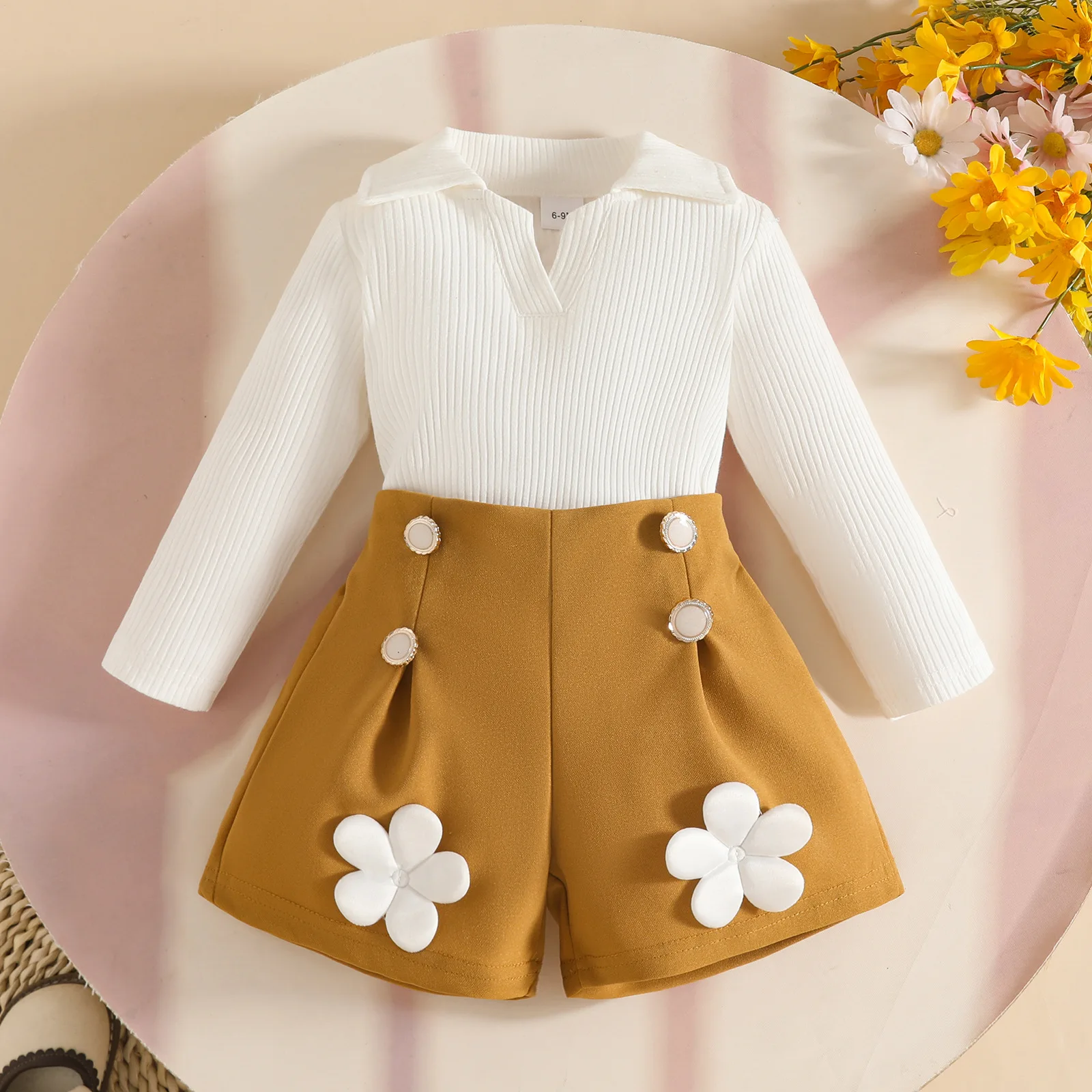 2025 Kids Girl's Clothes Long Sleeve Top + Shorts 2 Pcs Set Fall/Winter Casual Baby Girl Outfit Children Clothing Age For 6M-3Y
2025 Kids Girl's Clothes Long Sleeve Top + Shorts 2 Pcs Set Fall/Winter Casual Baby Girl Outfit Children Clothing Age For 6M-3Y