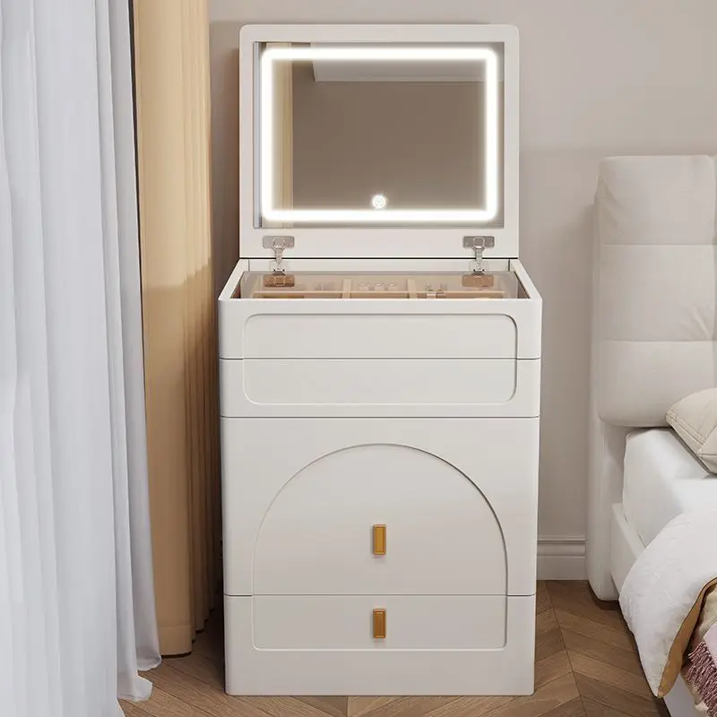 3-in-1 Dresser with Flip-Up Mirror and Light, Small Dresser Set with Visible Glass Tabletop, 3 Drawers, Storage Bench, 3-Color I
3-in-1 Dresser with Flip-Up Mirror and Light, Small Dresser Set with Visible Glass Tabletop, 3 Drawers, Storage Bench, 3-Color I