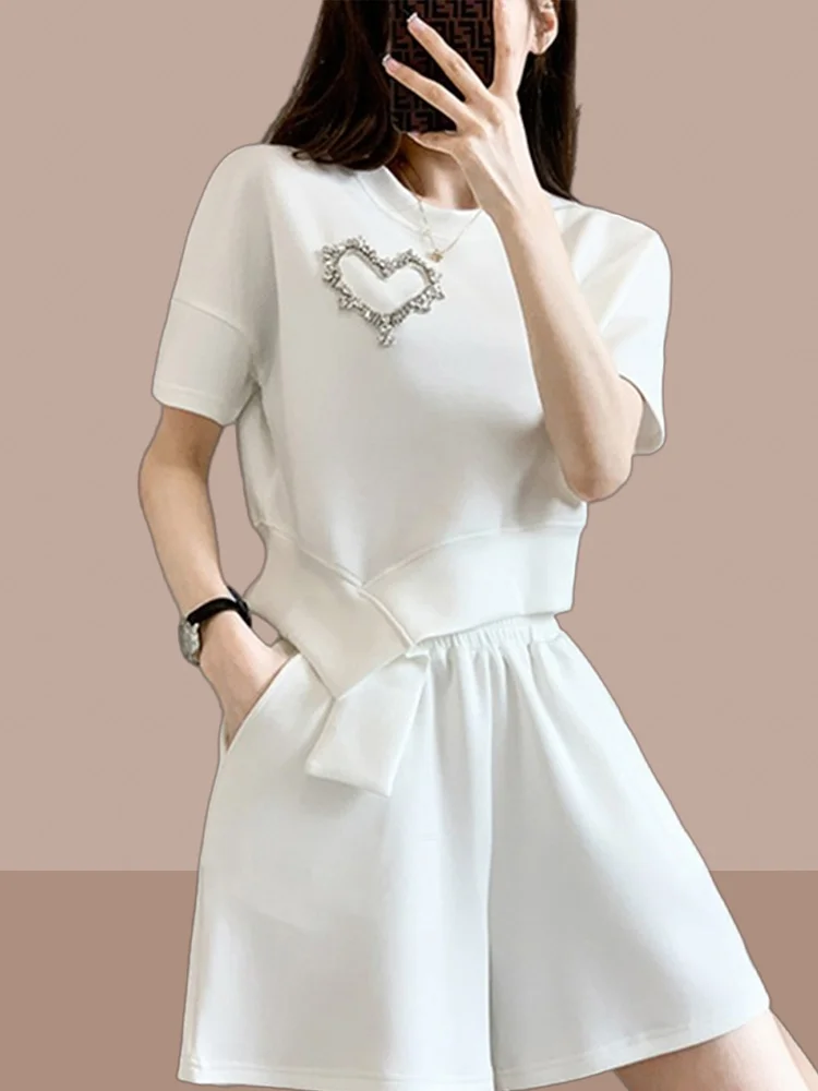 Casual Sportswear Set Women's Summer New Fashion Anti-aging Short Sleeve Shorts Two-piece Set Stylish Lightweight Breathable
Casual Sportswear Set Women's Summer New Fashion Anti-aging Short Sleeve Shorts Two-piece Set Stylish Lightweight Breathable