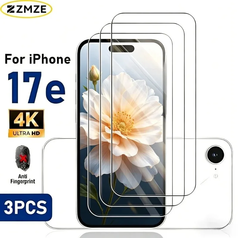 3Pcs Ultra Clear Tempered Glass for iPhone 17e 16 15 17 Pro Max Air 16 15 Plus Screen Protector for iPhone 16e 14 13 12 11 Pro
3Pcs Ultra Clear Tempered Glass for iPhone 17e 16 15 17 Pro Max Air 16 15 Plus Screen Protector for iPhone 16e 14 13 12 11 Pro