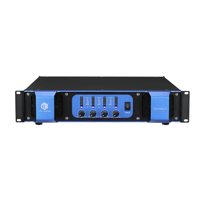 Paulkitson Professional TD-1600D-1 4-Channel 1600W 8 Ohm Metal Power Amplifier XLR Connectivity Durable Design for Stage
Paulkitson Professional TD-1600D-1 4-Channel 1600W 8 Ohm Metal Power Amplifier XLR Connectivity Durable Design for Stage