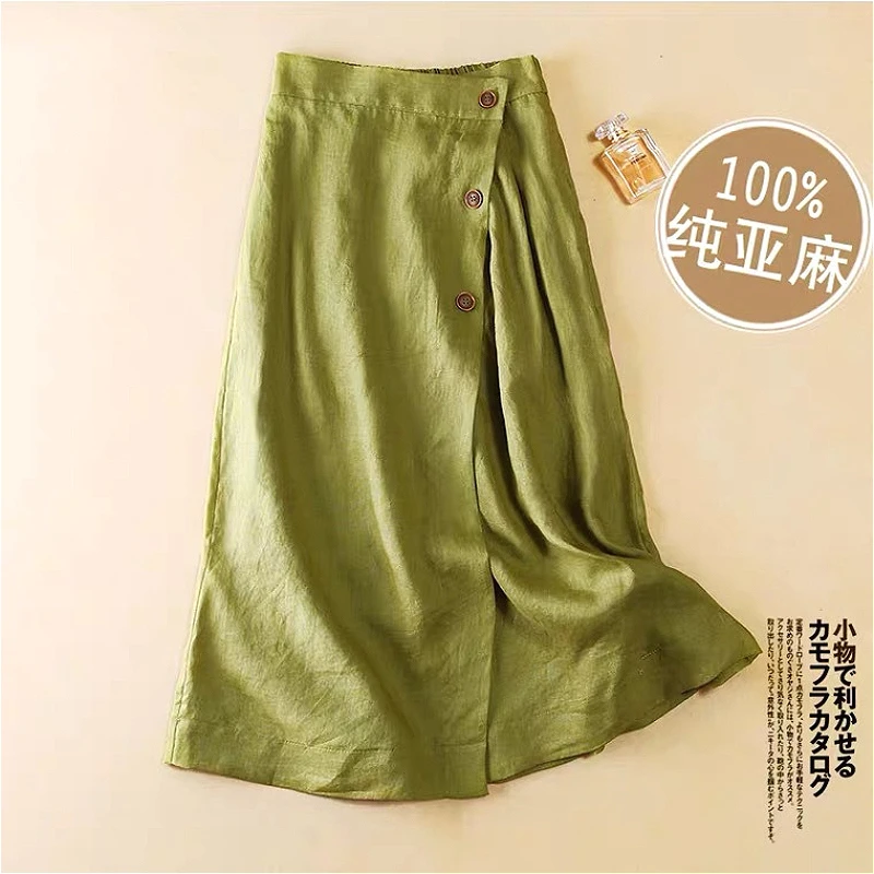 Women Skirts Solid Skirt A Line Spliced Button Ankle Length Elastic Waist Slight Strech Loose Elegant Casual 2026 Spring Summer
Women Skirts Solid Skirt A Line Spliced Button Ankle Length Elastic Waist Slight Strech Loose Elegant Casual 2026 Spring Summer