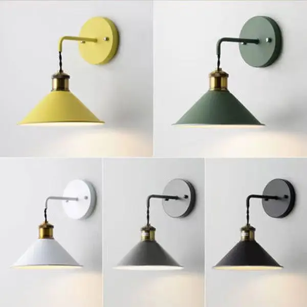 Nordic creative bedroom wall lamp color Macaron lamp corridor staircase wall lamp simple bedside lamp
Nordic creative bedroom wall lamp color Macaron lamp corridor staircase wall lamp simple bedside lamp