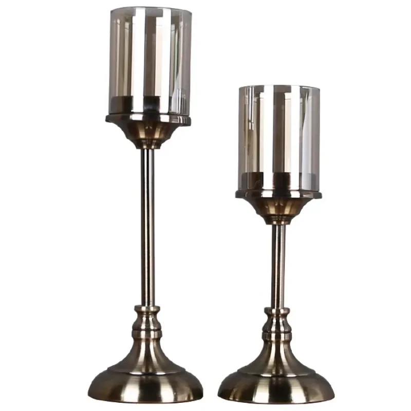 Wine cabinet soft decoration ornaments candlelight dinner props crystal metal candle holder
Wine cabinet soft decoration ornaments candlelight dinner props crystal metal candle holder