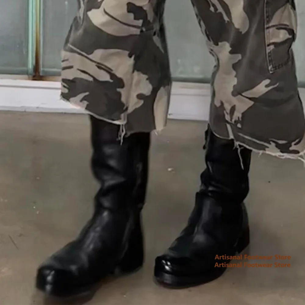 Мужские высокие мотоциклетные ботинки с круглым носком, на толстой подошве, с боковой молнией, в британском стиле, челси-ботинки, мужские ботинки-полусапоги
Мужские высокие мотоциклетные ботинки с круглым носком, на толстой подошве, с боковой молнией, в британском стиле, челси-ботинки, мужские ботинки-полусапоги