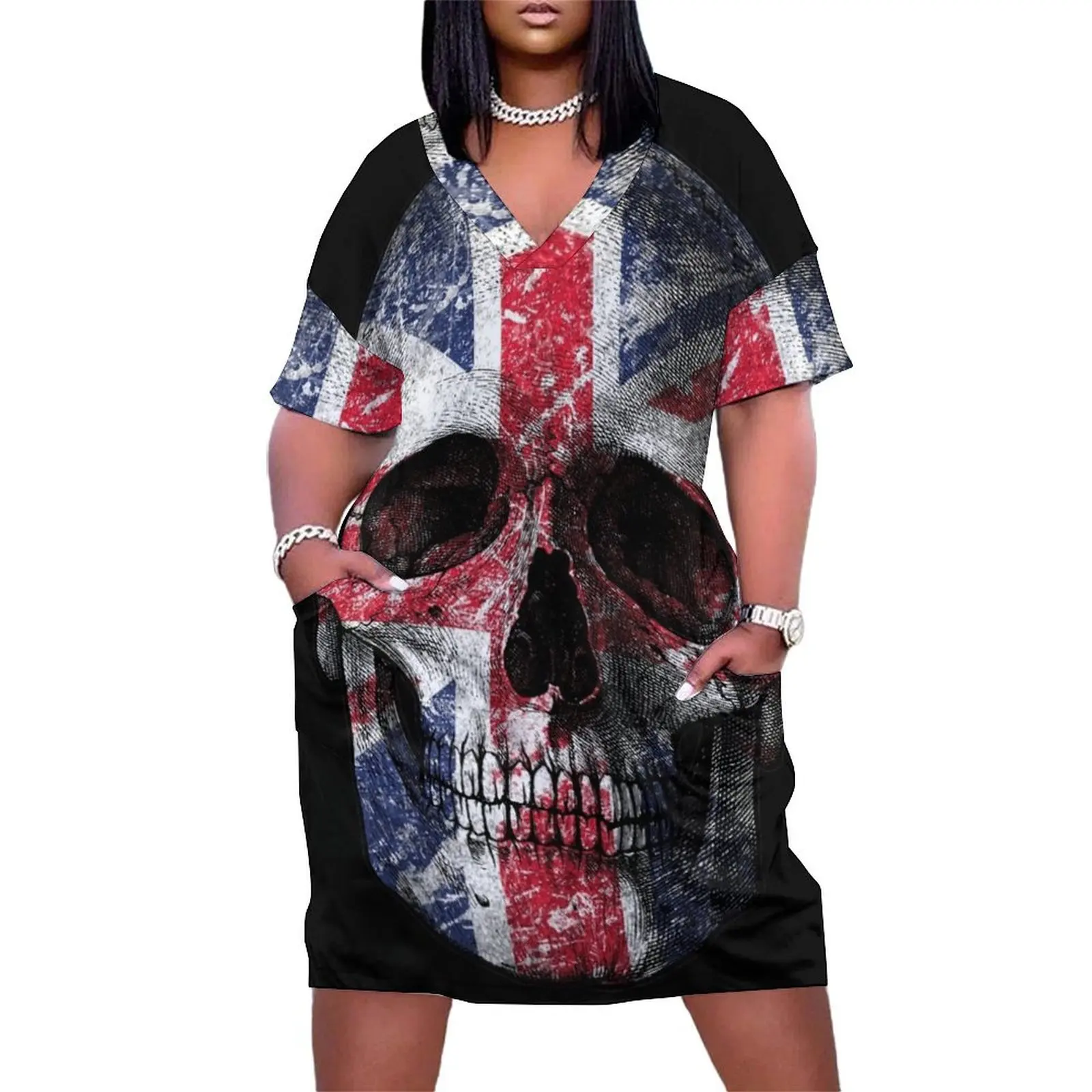 UK flag skull Loose Pocket Dress summer dress for women 2025 elegant dress luxury women's party evening prom
UK flag skull Loose Pocket Dress summer dress for women 2025 elegant dress luxury women's party evening prom