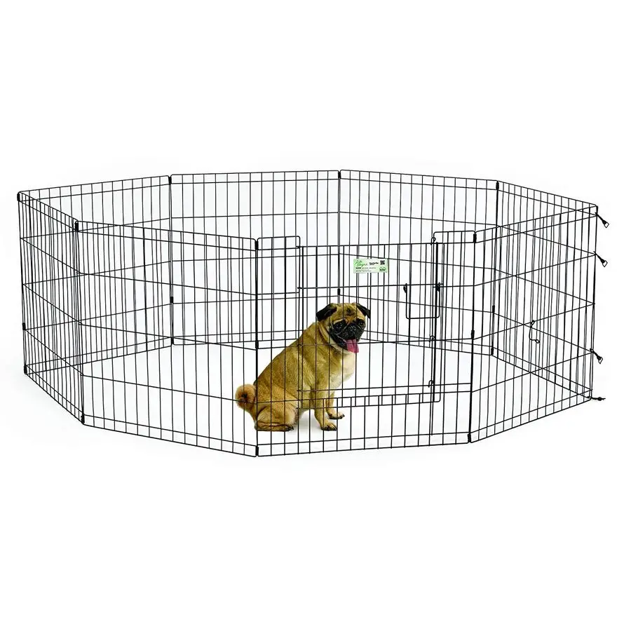 Exercise Pen for Pets with Full Max Lock Door, 24Inch, Black
Exercise Pen for Pets with Full Max Lock Door, 24Inch, Black