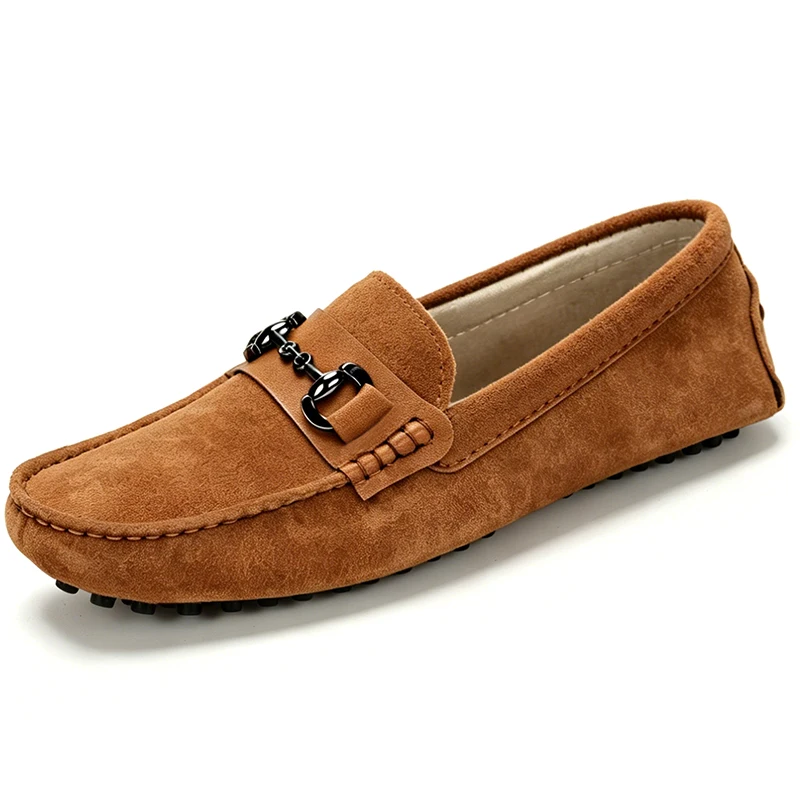 Men's Cow Suede Leather Loafers Casual Driving Shoes Metal Buckle Slip-On Moccasins Soft Non-slip Flats for Men Business Office
Men's Cow Suede Leather Loafers Casual Driving Shoes Metal Buckle Slip-On Moccasins Soft Non-slip Flats for Men Business Office