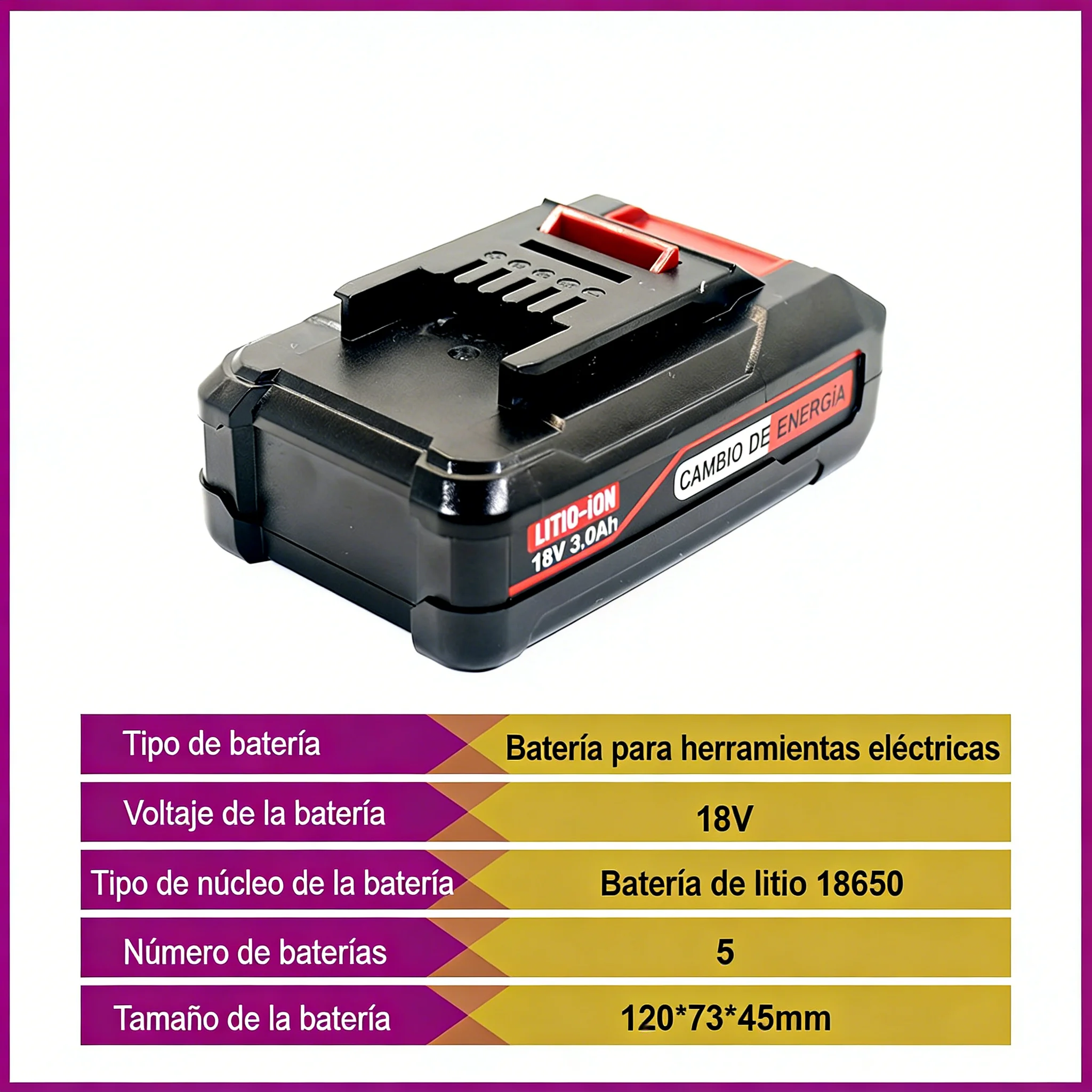 Rechargeable For Einhell 18V Battery 3AH for Electric Tools Construction & Gardening Compatible with Einhell Tools
Rechargeable For Einhell 18V Battery 3AH for Electric Tools Construction & Gardening Compatible with Einhell Tools