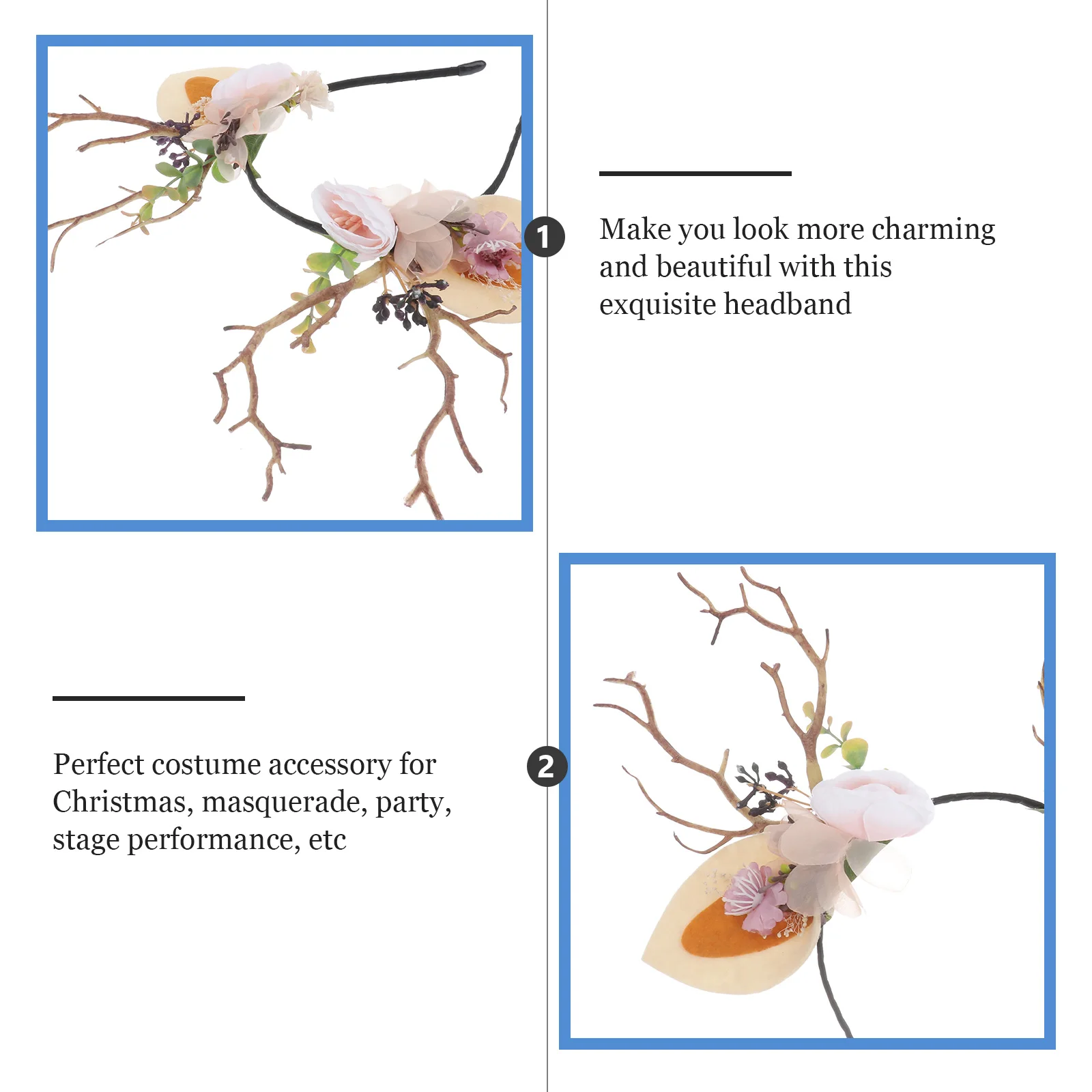 Christmas Style Antler Headband Lightweight Women Party Costume Accessory Festival Masquerade Decoration Female Fashion Hair
Christmas Style Antler Headband Lightweight Women Party Costume Accessory Festival Masquerade Decoration Female Fashion Hair