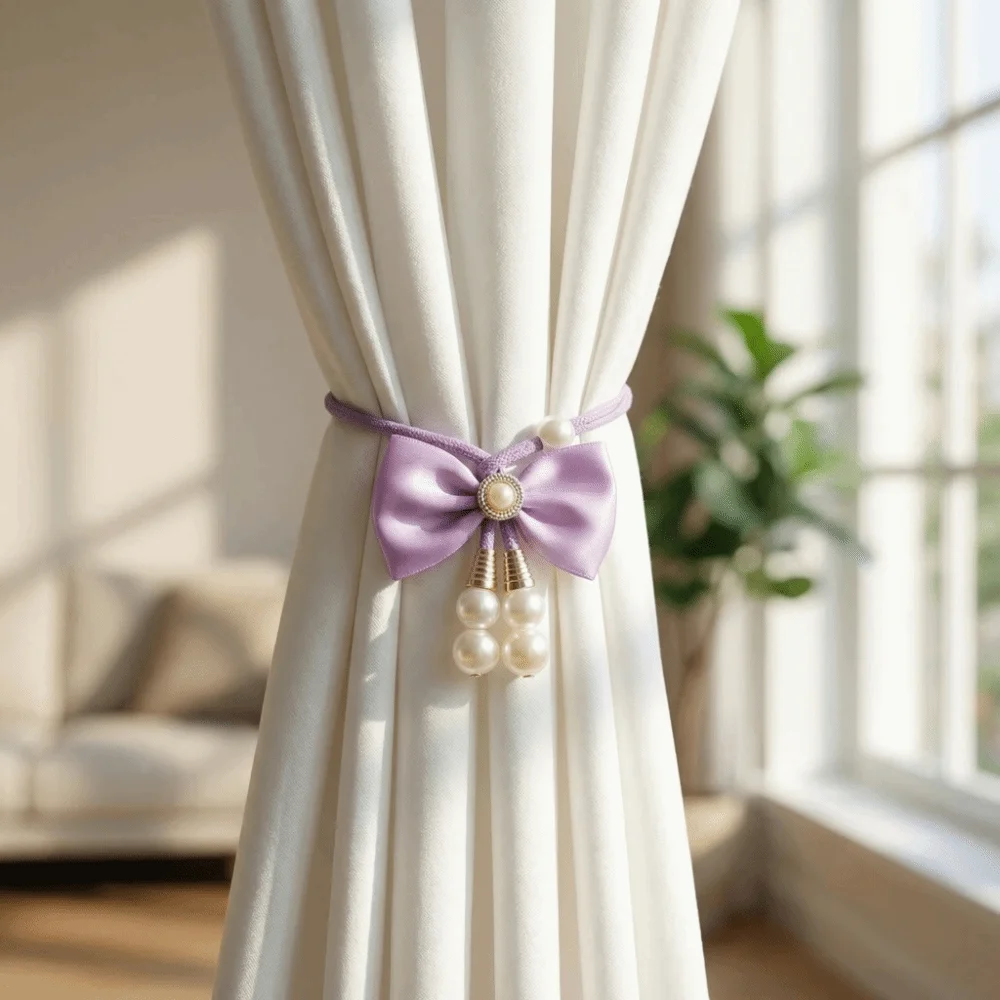 2 PCS Home Decor Adjustable Bowknot Curtain Straps Pearl Beautifully Curtain Tieback Elegant Bow Curtain Buckle Homestay
2 PCS Home Decor Adjustable Bowknot Curtain Straps Pearl Beautifully Curtain Tieback Elegant Bow Curtain Buckle Homestay