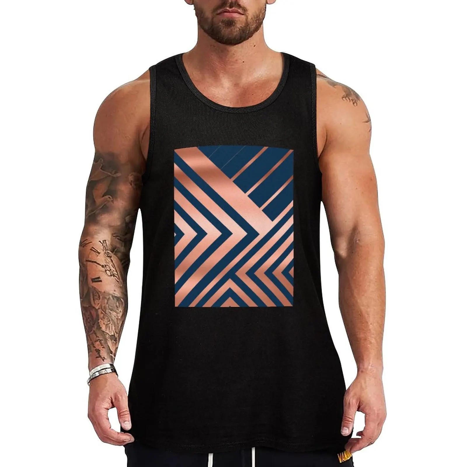 Navy and Rose Gold Luxe Tank Top Lightweight Tank Top Breathable Quick Dry Sleeveless
Navy and Rose Gold Luxe Tank Top Lightweight Tank Top Breathable Quick Dry Sleeveless