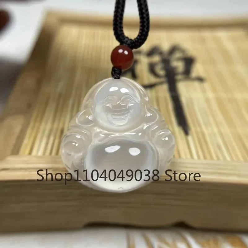 High Ice Buddha Pendant White Jade Marrow Buddha Pendant Ice Transparent Fluorescent Agate Maitreya Buddha Jade Pendant
High Ice Buddha Pendant White Jade Marrow Buddha Pendant Ice Transparent Fluorescent Agate Maitreya Buddha Jade Pendant