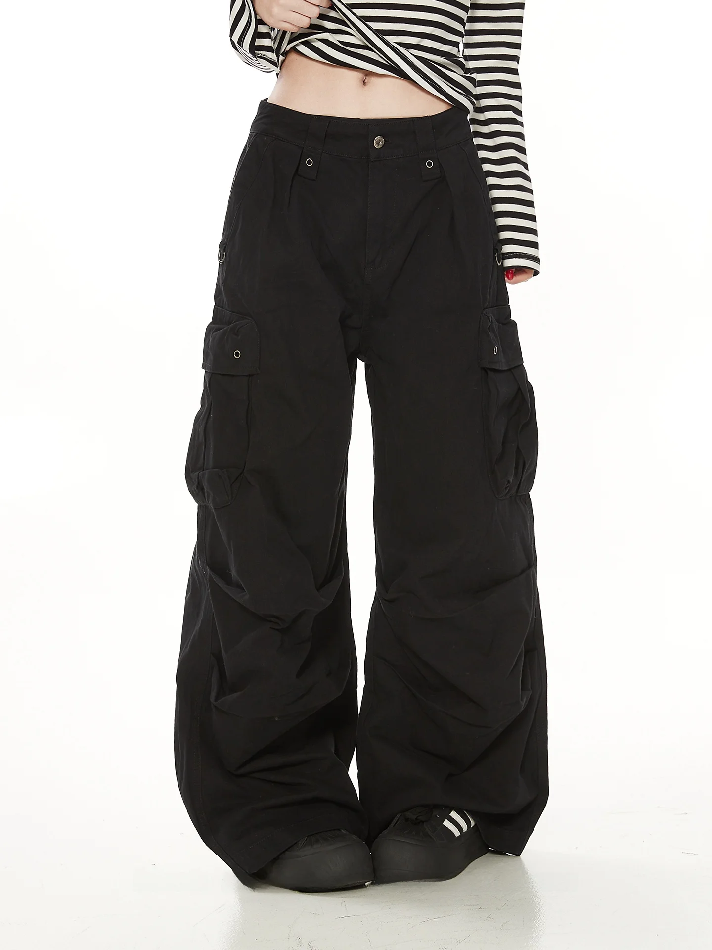 American Retro Loose Work Pants Women's Multi-Pocket Lazy Style Casual Trousers Straight Leg Cotton Pants Comfortable Fit
American Retro Loose Work Pants Women's Multi-Pocket Lazy Style Casual Trousers Straight Leg Cotton Pants Comfortable Fit