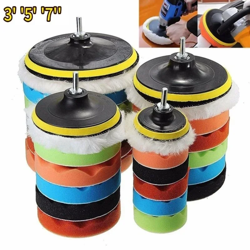 3/5/7inch CarPolishing Disc 8Pcs/Set Self-Adhesive Buffing Waxing Sponge Wool Wheel Polishing Pad For Car Polisher Drill Adapter
3/5/7inch CarPolishing Disc 8Pcs/Set Self-Adhesive Buffing Waxing Sponge Wool Wheel Polishing Pad For Car Polisher Drill Adapter