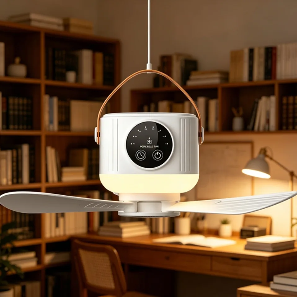 7200mAh Portable Ceiling Fan with LED Light Mosquito Repellent Remote Control 12H Timing Hanging Fan For Camping Tent Dorm
7200mAh Portable Ceiling Fan with LED Light Mosquito Repellent Remote Control 12H Timing Hanging Fan For Camping Tent Dorm