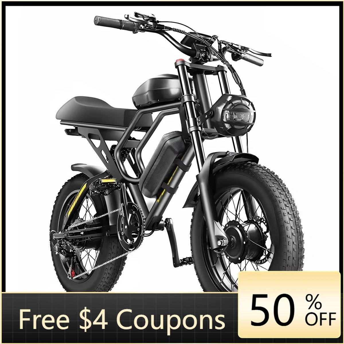 Rs Dual Motor Downhill 20 Inch Full Suspension Electric Motorcycle Off-Road Mud Pit Fat Tires E Mountain Bike 3000 Watt Bike
Rs Dual Motor Downhill 20 Inch Full Suspension Electric Motorcycle Off-Road Mud Pit Fat Tires E Mountain Bike 3000 Watt Bike