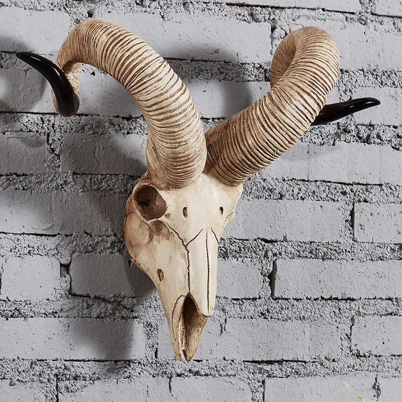 Resin personalized handicrafts, sheep horns, sheep heads, statues, wall decorations, TV walls, sheep heads, wall hanging
Resin personalized handicrafts, sheep horns, sheep heads, statues, wall decorations, TV walls, sheep heads, wall hanging