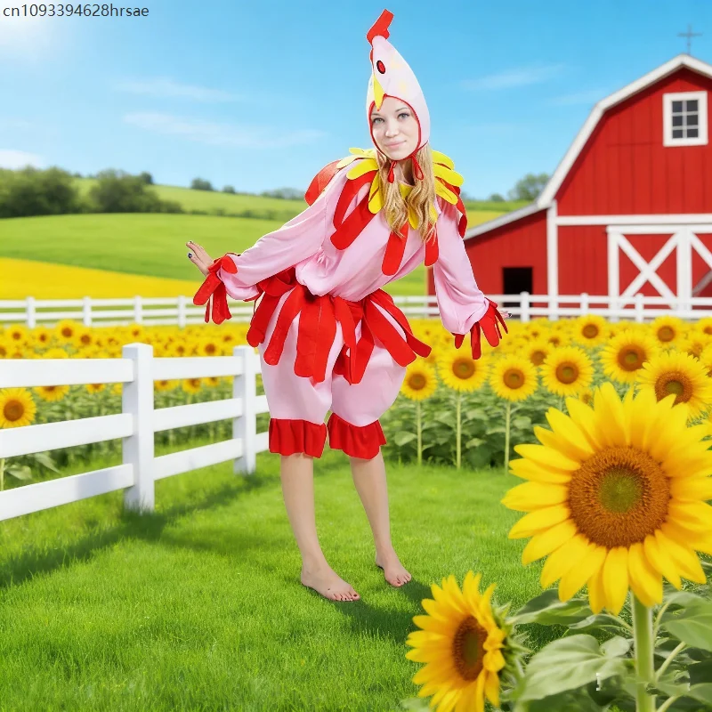 Adult Funny Anima Family Gathering Costumes Female Hen Coaplay Chicken Carnival Ball Role Playing Performance Outfit
Adult Funny Anima Family Gathering Costumes Female Hen Coaplay Chicken Carnival Ball Role Playing Performance Outfit