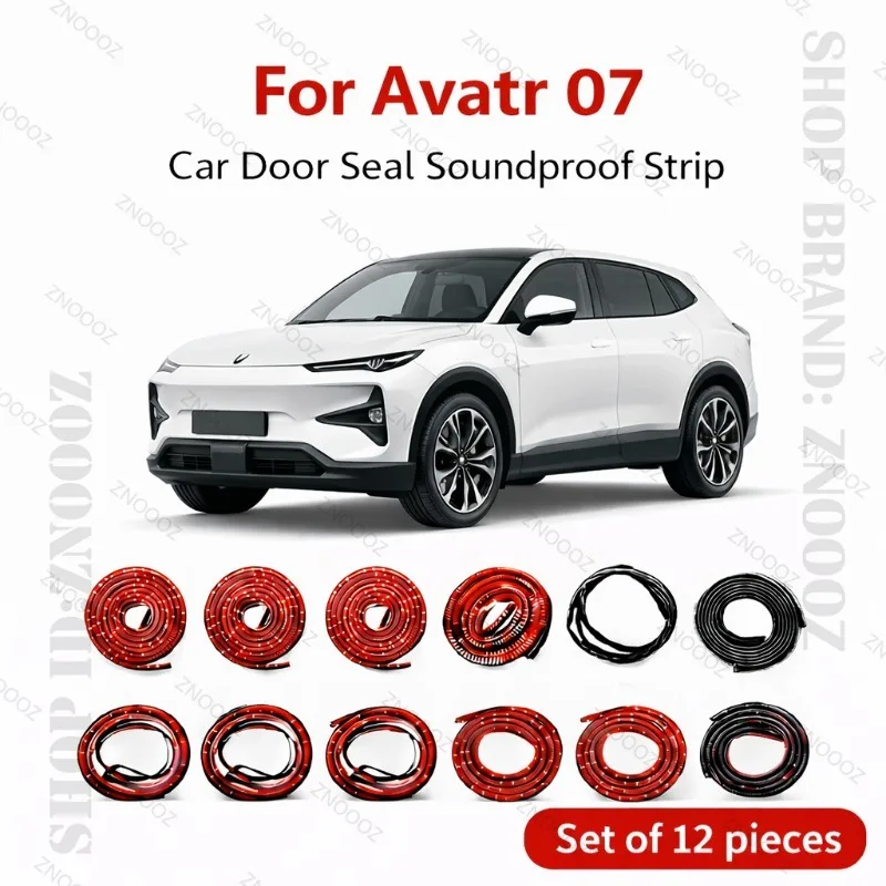For Avatr 07 Car Door Seal Strip Rubber Double Layer Soundproof Dustproof Waterproof Door Weatherstrip 12PCS Set
For Avatr 07 Car Door Seal Strip Rubber Double Layer Soundproof Dustproof Waterproof Door Weatherstrip 12PCS Set