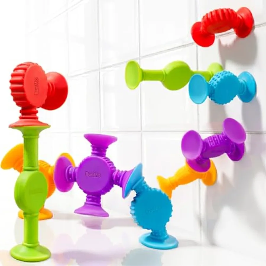 Bath Toys Suction - Connect, Build, Create - Toddler Bath Toys - Hours of Fun and Creativity - Fine Motor Skills - Stimulating
Bath Toys Suction - Connect, Build, Create - Toddler Bath Toys - Hours of Fun and Creativity - Fine Motor Skills - Stimulating