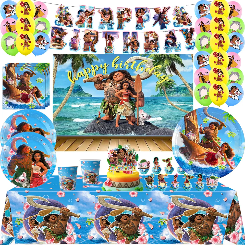Disney Moana2 Birthday Party Decor Kit Vaiana Moana Theme Latex Balloon Background Banner Cake Topper Baby Shower Party Supplies
Disney Moana2 Birthday Party Decor Kit Vaiana Moana Theme Latex Balloon Background Banner Cake Topper Baby Shower Party Supplies