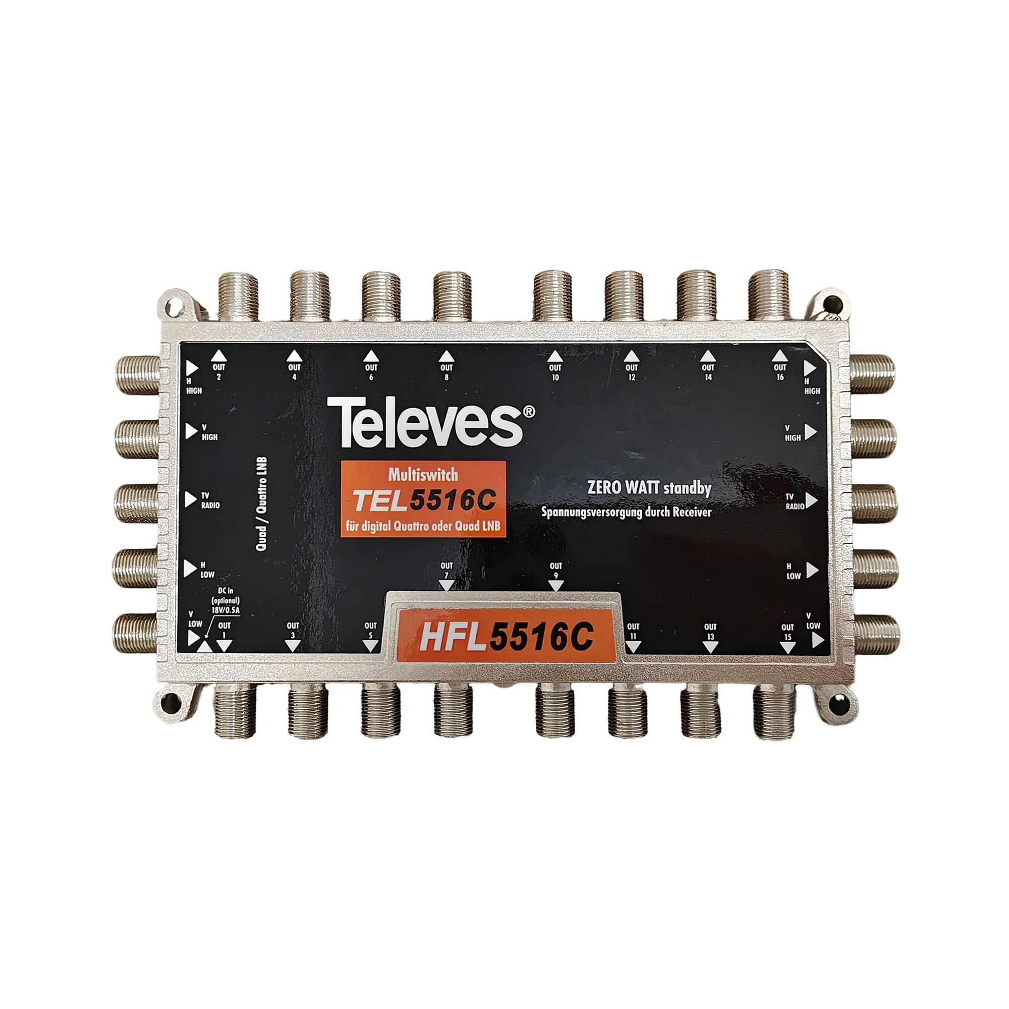 Мультикоммутатор спутниковый 5×5×16 HFL5516F
Мультикоммутатор спутниковый 5×5×16 HFL5516F