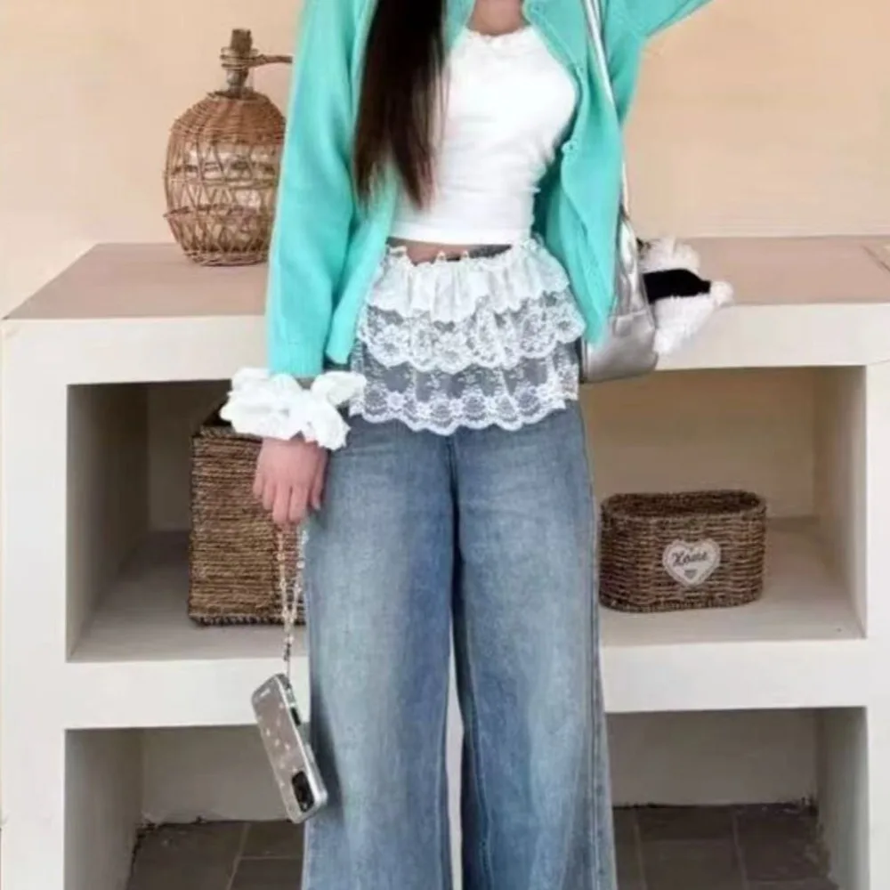 Прозрачная многослойная юбка из тюля с вышивкой цветами и кружевом, в стиле Y2K, уличная мода, с рюшами и шнуровкой, в стиле Харадзюку, с драпировкой
Прозрачная многослойная юбка из тюля с вышивкой цветами и кружевом, в стиле Y2K, уличная мода, с рюшами и шнуровкой, в стиле Харадзюку, с драпировкой