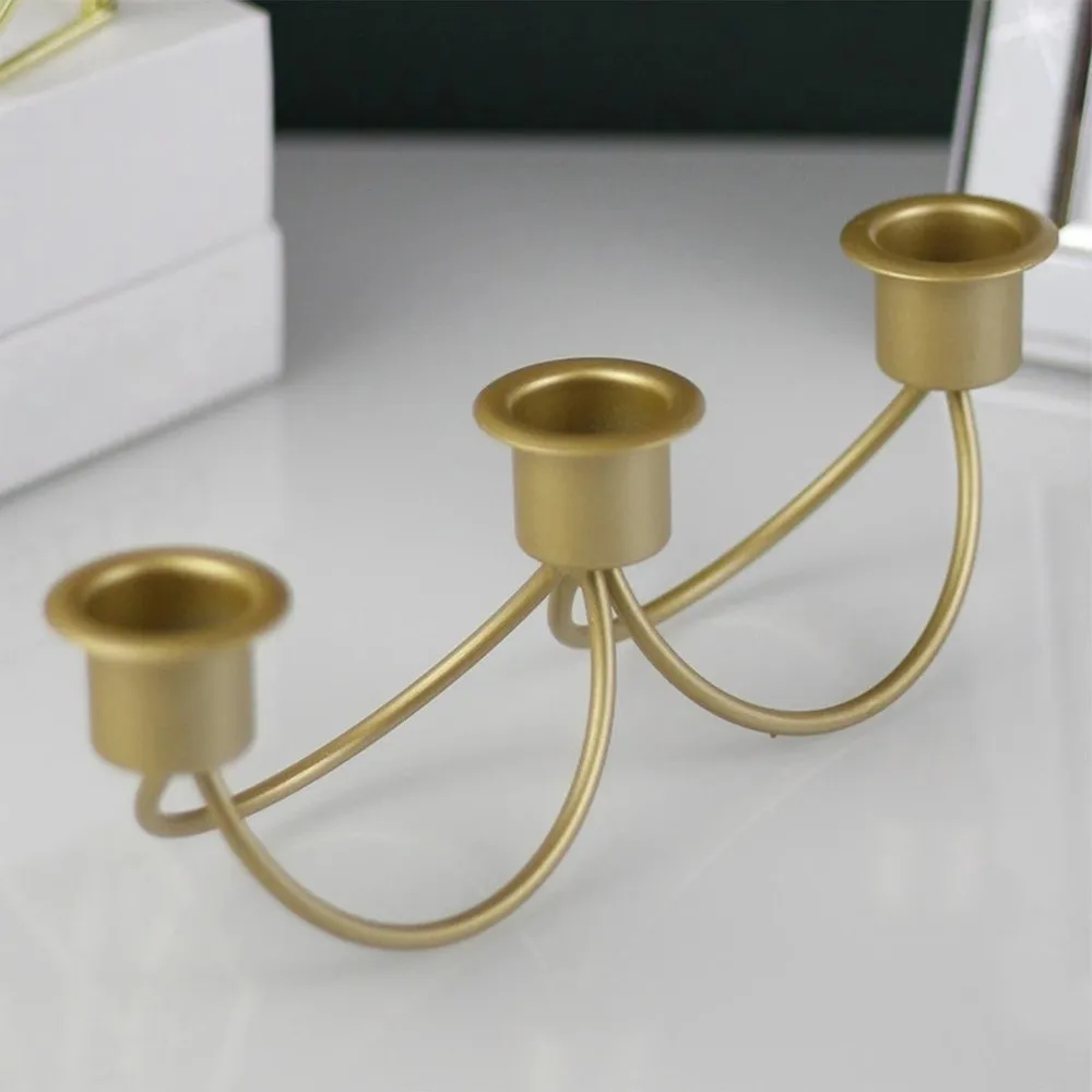 New Vintage Three Head Candlestick Minimalist Metal Candle Stand Candle Holder Party Supplies
New Vintage Three Head Candlestick Minimalist Metal Candle Stand Candle Holder Party Supplies