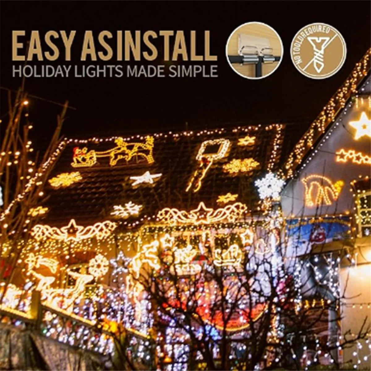 100Pcs Hooks for Outdoor String Lights Clips Heavy-Duty Cable Clips for Hanging Christmas LightJADD
100Pcs Hooks for Outdoor String Lights Clips Heavy-Duty Cable Clips for Hanging Christmas LightJADD