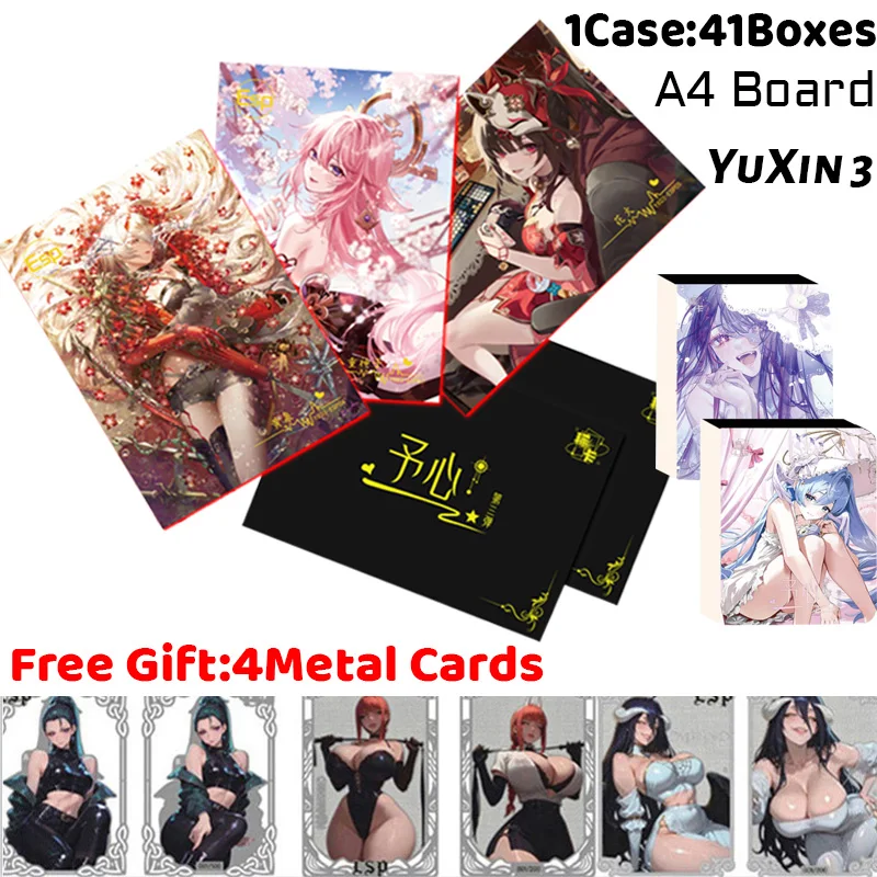XiKa YuXin 3 A4 Доска A5 Карты с редкими номерами Коллекция Сексуальные карты Waifu ACG Girls Booster Box Хобби Подарки
XiKa YuXin 3 A4 Доска A5 Карты с редкими номерами Коллекция Сексуальные карты Waifu ACG Girls Booster Box Хобби Подарки