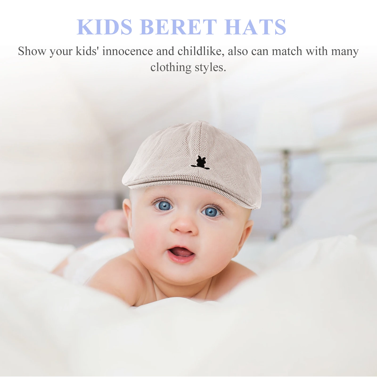 Children Beret Kids Hats Baby Striped Beanie Toddler Boy Infant Girl Beanies Boys Lightweight Portable Washable Breathing Rabbit
Children Beret Kids Hats Baby Striped Beanie Toddler Boy Infant Girl Beanies Boys Lightweight Portable Washable Breathing Rabbit