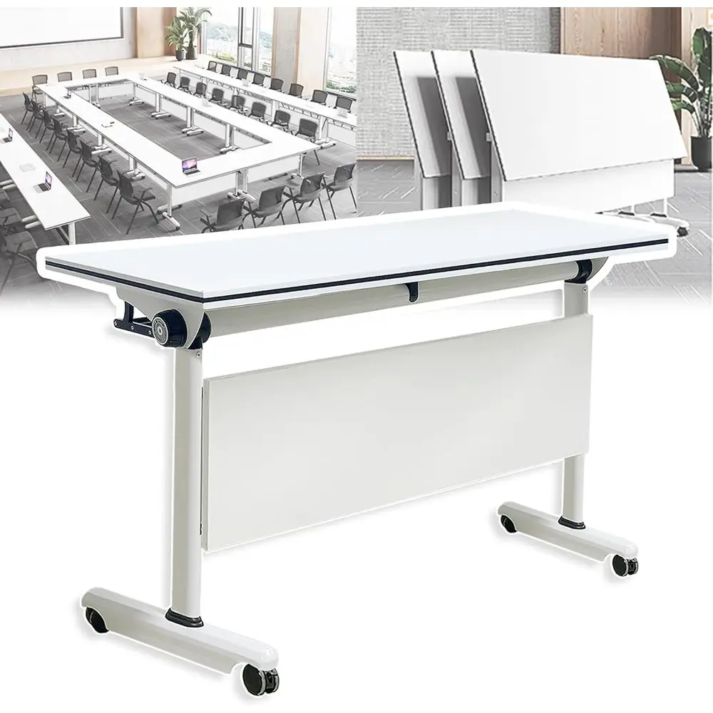 Adjustable Corner Table with Edge Lip, Portable Rectangular Training Tables on Wheels, Durable Metal Frame, Ideal for Meetings,
Adjustable Corner Table with Edge Lip, Portable Rectangular Training Tables on Wheels, Durable Metal Frame, Ideal for Meetings,