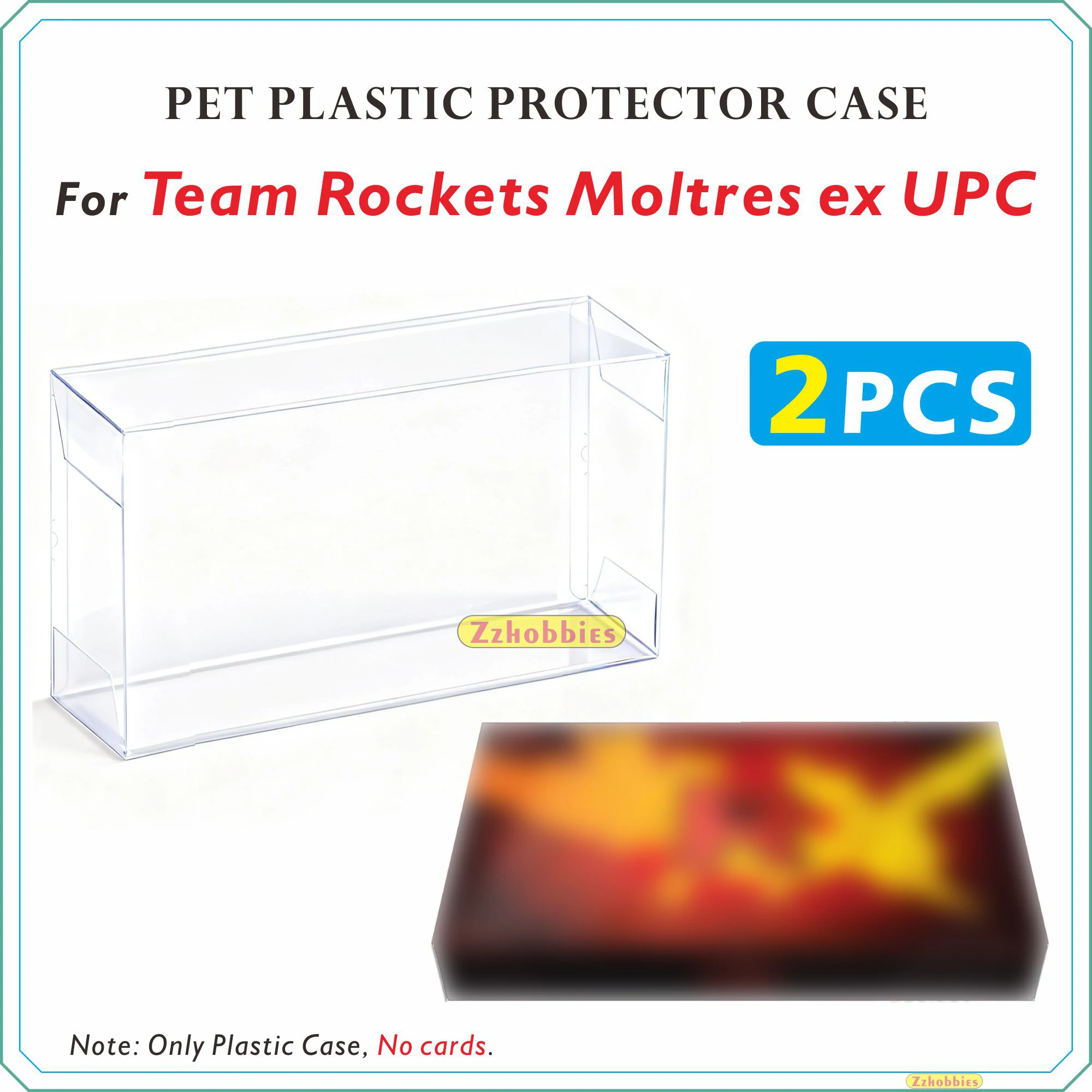 2PCS PET Plastic Protector Case For Team Rockets Moltres ex UPC【0.6mm Thick】
2PCS PET Plastic Protector Case For Team Rockets Moltres ex UPC【0.6mm Thick】