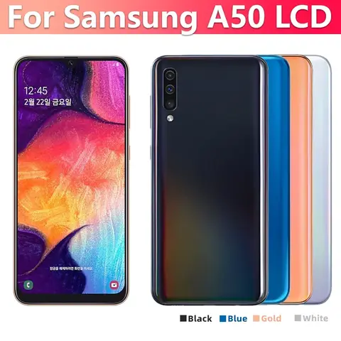 Display For Samsung Galaxy A50 SM-A505F SM-A505FN LCD Touch Screen Digitizer With Frame For Samsung A50 Replacement Parts