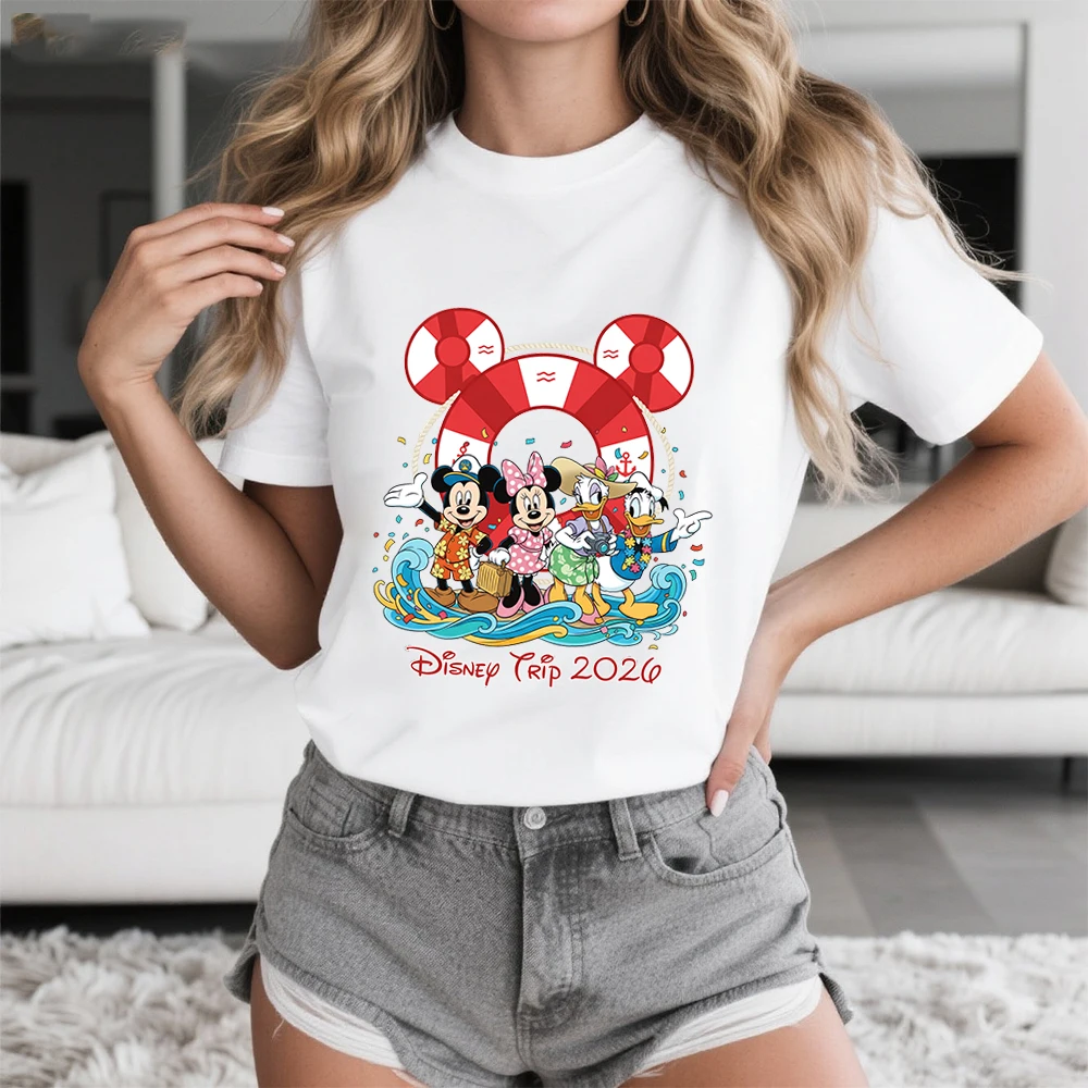 Летняя футболка с короткими рукавами и принтом на тему путешествий Дисней, 100% хлопок, 2026, для мальчиков и девочек, топы для родителей и детей Y2k
Летняя футболка с короткими рукавами и принтом на тему путешествий Дисней, 100% хлопок, 2026, для мальчиков и девочек, топы для родителей и детей Y2k