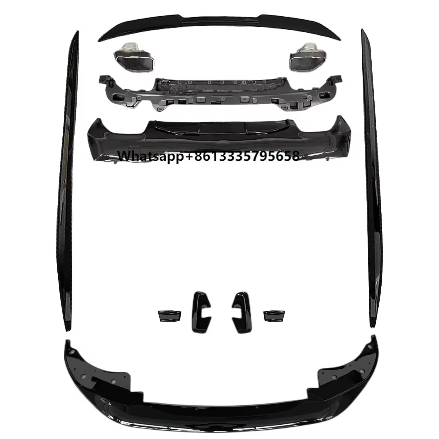 Glossy Black Rear Diffuser for 4 Series G22 G23 M-SPORT Rear Bumper Diffuser Spoiler Lip 
Glossy Black Rear Diffuser for 4 Series G22 G23 M-SPORT Rear Bumper Diffuser Spoiler Lip