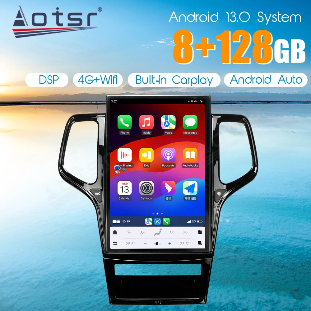 14.4 Inch Android 8+128GB For JEEP Grand Cherokee 2011-2013 Tesla Style Car GPS Navigation Multimedia Player Radio Tape Headunit
14.4 Inch Android 8+128GB For JEEP Grand Cherokee 2011-2013 Tesla Style Car GPS Navigation Multimedia Player Radio Tape Headunit